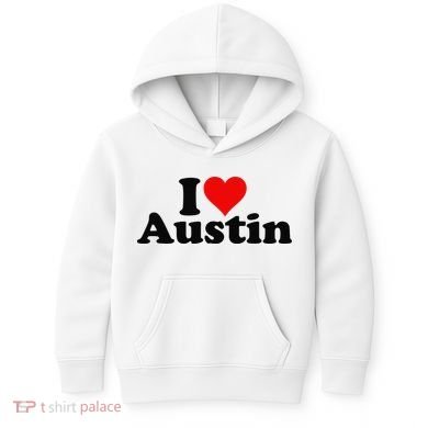 I HEART LOVE AUSTIN TEXAS Kids Hoodie