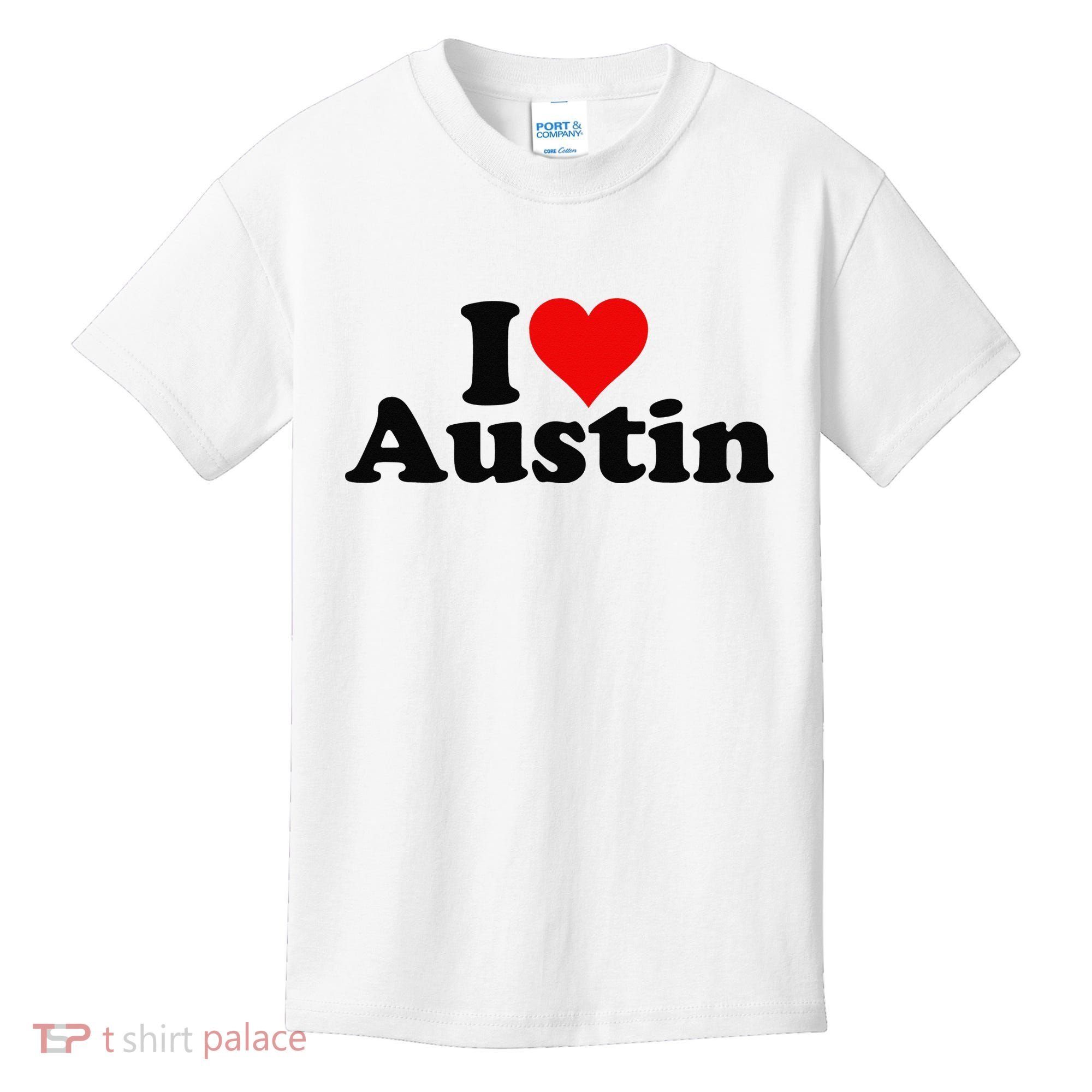 I HEART LOVE AUSTIN TEXAS Kids T-Shirt