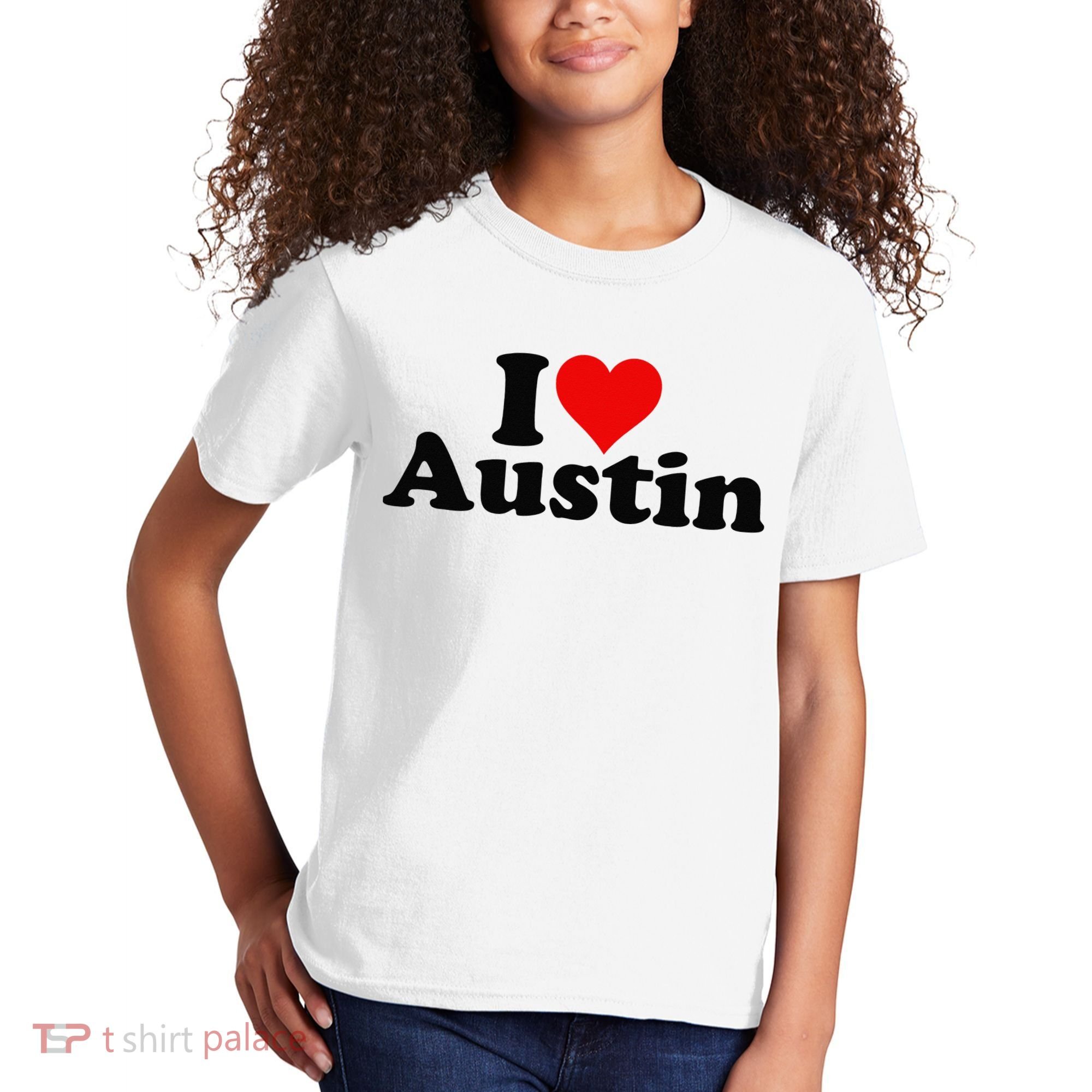 I HEART LOVE AUSTIN TEXAS Kids T-Shirt