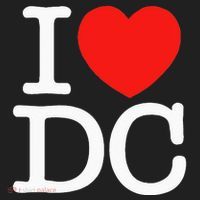 I Heart Love Washington WA DC Classic Font Women's Sweatshirt thumb 2