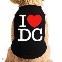 I Heart Love Washington WA DC Classic Font Doggie Tank thumb 0
