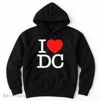 I Heart Love Washington WA DC Classic Font Hoodie thumb 0