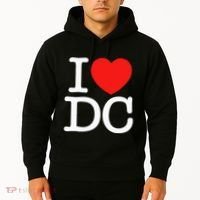 I Heart Love Washington WA DC Classic Font Hoodie thumb 2