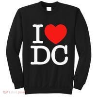 I Heart Love Washington WA DC Classic Font Sweatshirt thumb 0