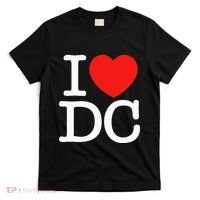 I Heart Love Washington WA DC Classic Font T-Shirt thumb 0