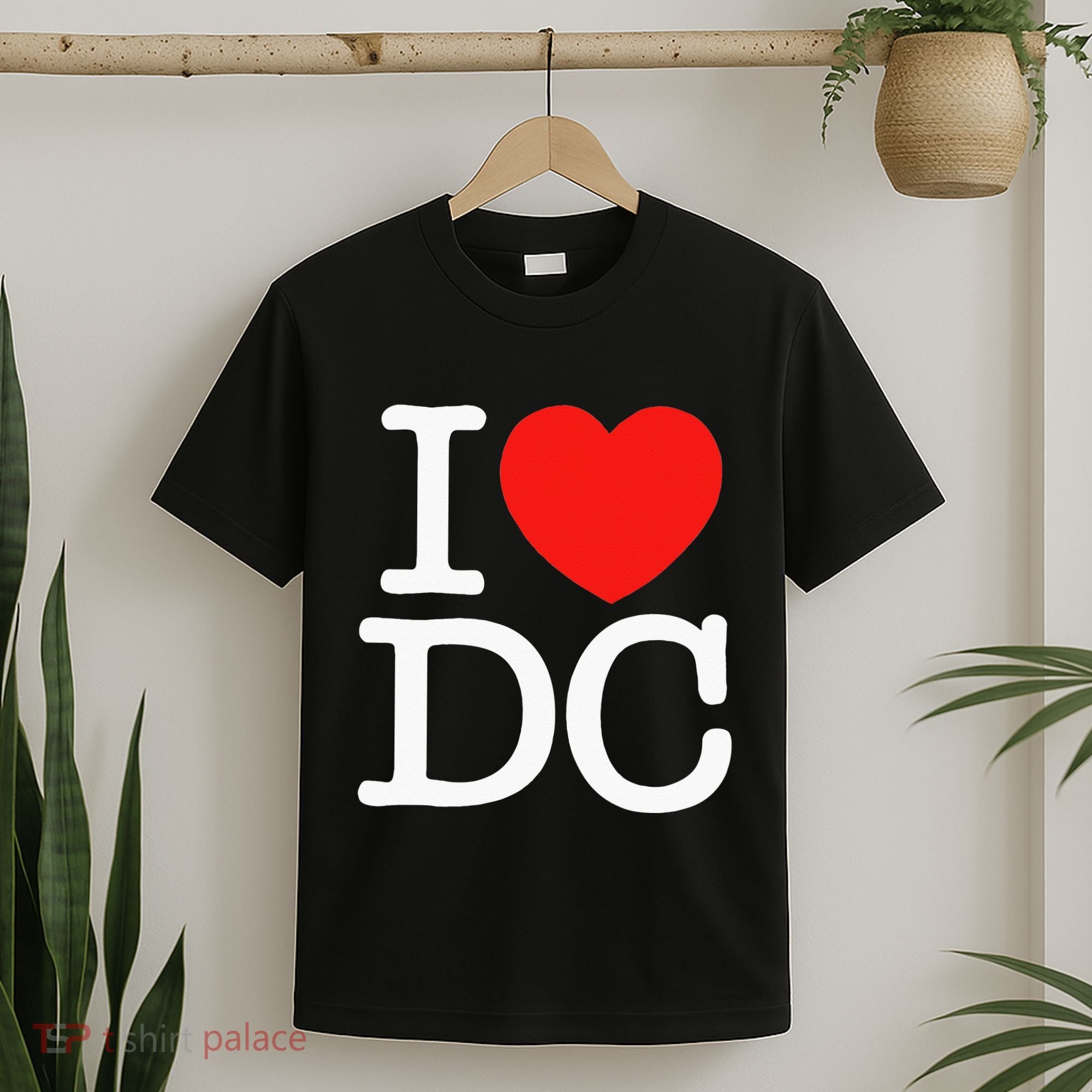 I Heart Love Washington WA DC Classic Font T-Shirt