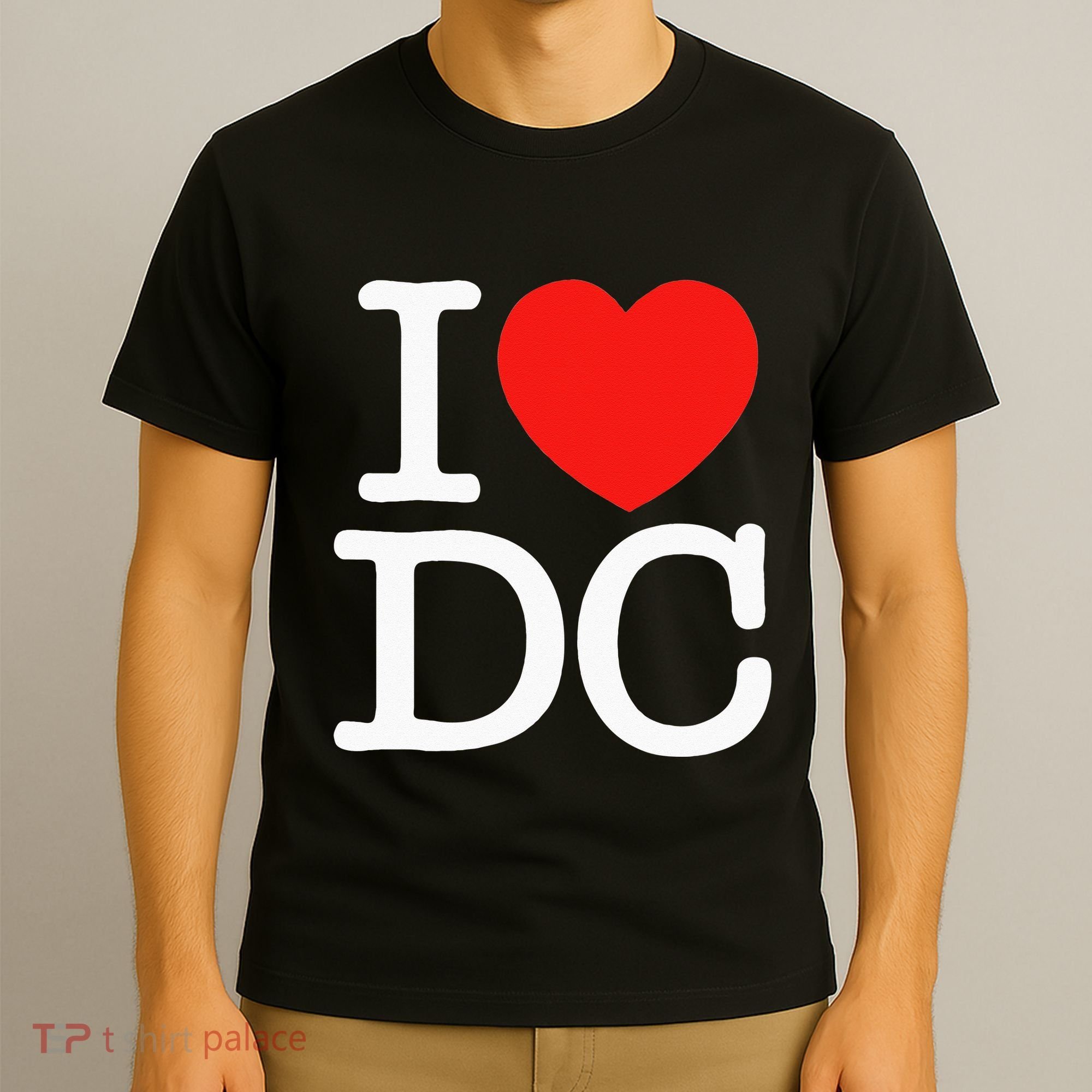 I Heart Love Washington WA DC Classic Font T-Shirt