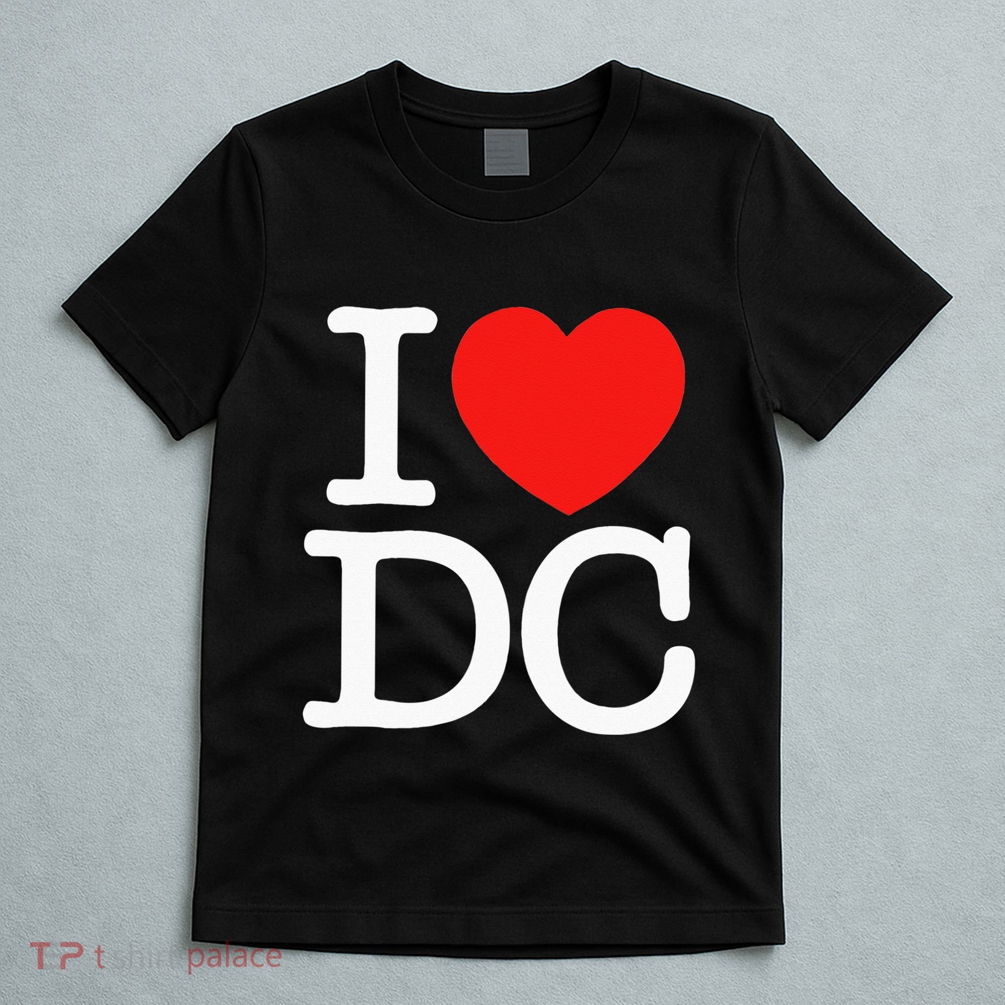 I Heart Love Washington WA DC Classic Font T-Shirt