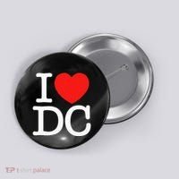 I Heart Love Washington WA DC Classic Font Button thumb 0