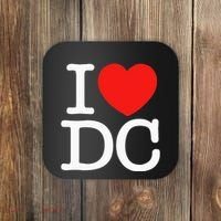 I Heart Love Washington WA DC Classic Font Coaster thumb 0