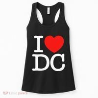 I Heart Love Washington WA DC Classic Font Women's Tank Top thumb 0