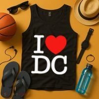 I Heart Love Washington WA DC Classic Font Tank Top thumb 4