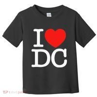 I Heart Love Washington WA DC Classic Font Toddler T-Shirt thumb 0