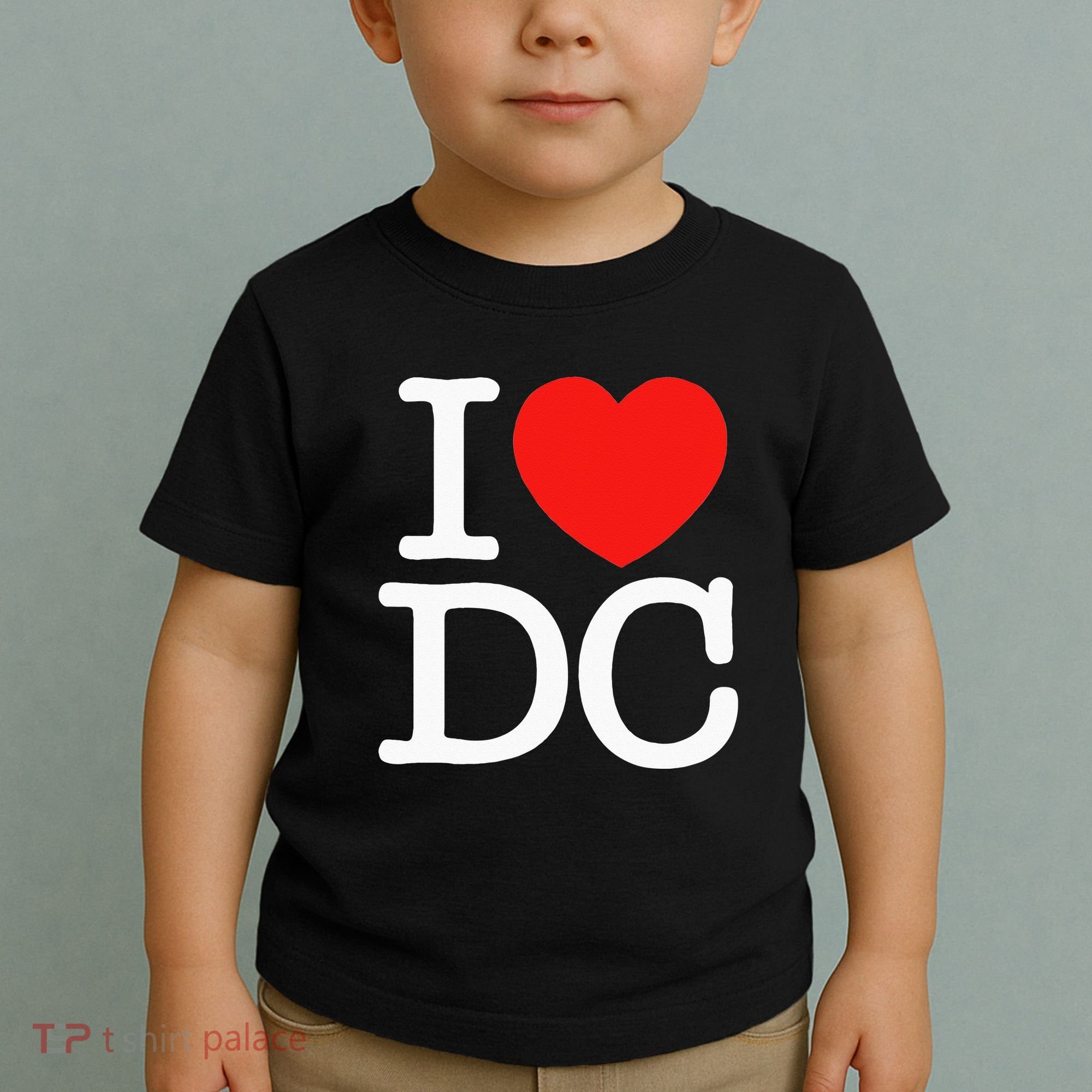 I Heart Love Washington WA DC Classic Font Toddler T-Shirt
