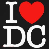 I Heart Love Washington WA DC Classic Font Visor thumb 3