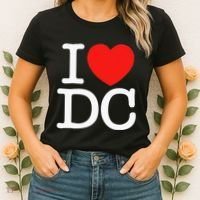 I Heart Love Washington WA DC Classic Font Women's T-Shirt thumb 2