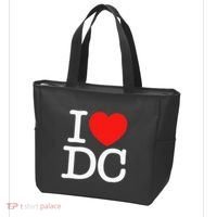 I Heart Love Washington WA DC Classic Font Tote Bag thumb 3