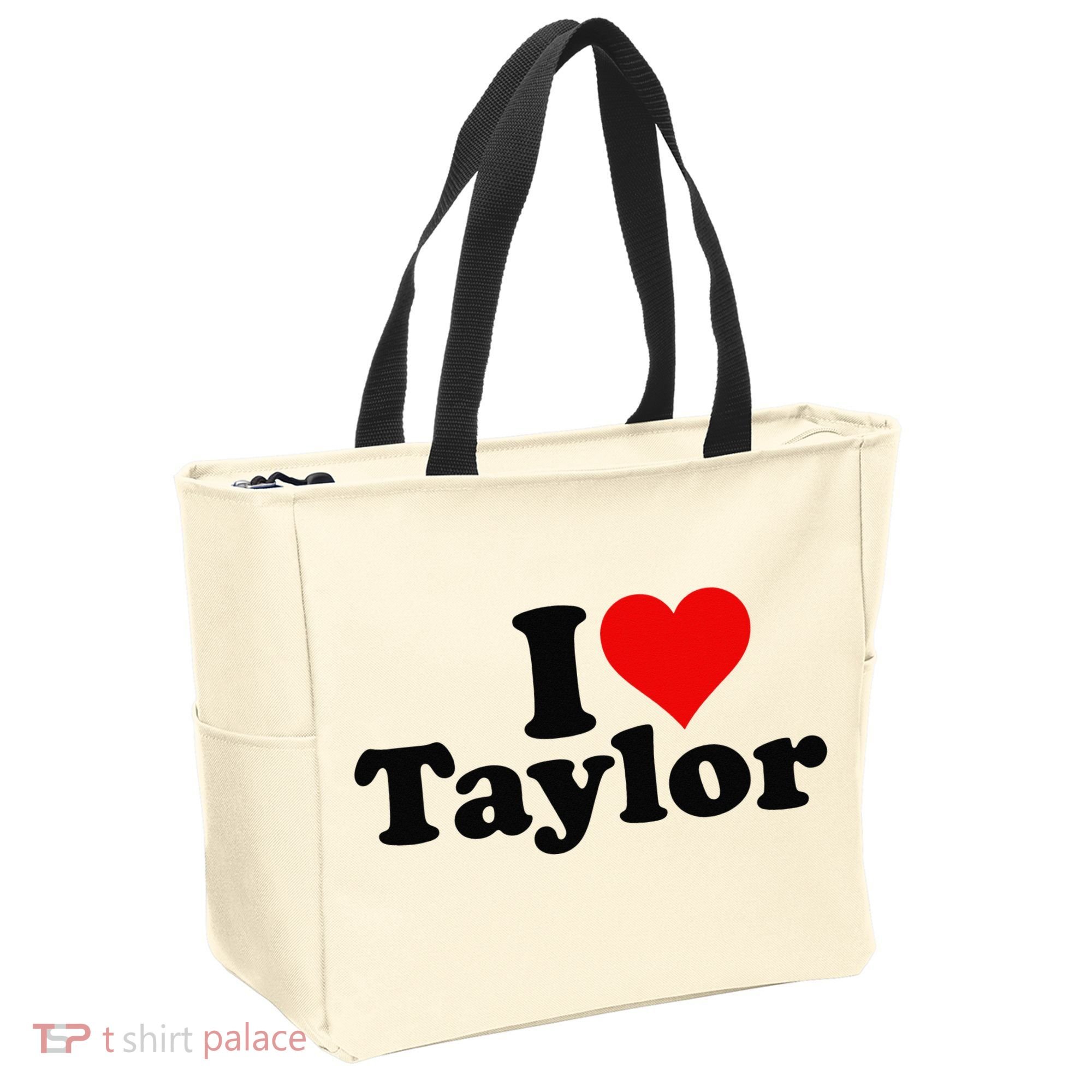 I HEART LOVE TAYLOR Tote Bag