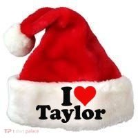 I HEART LOVE TAYLOR Santa Hat thumb 0