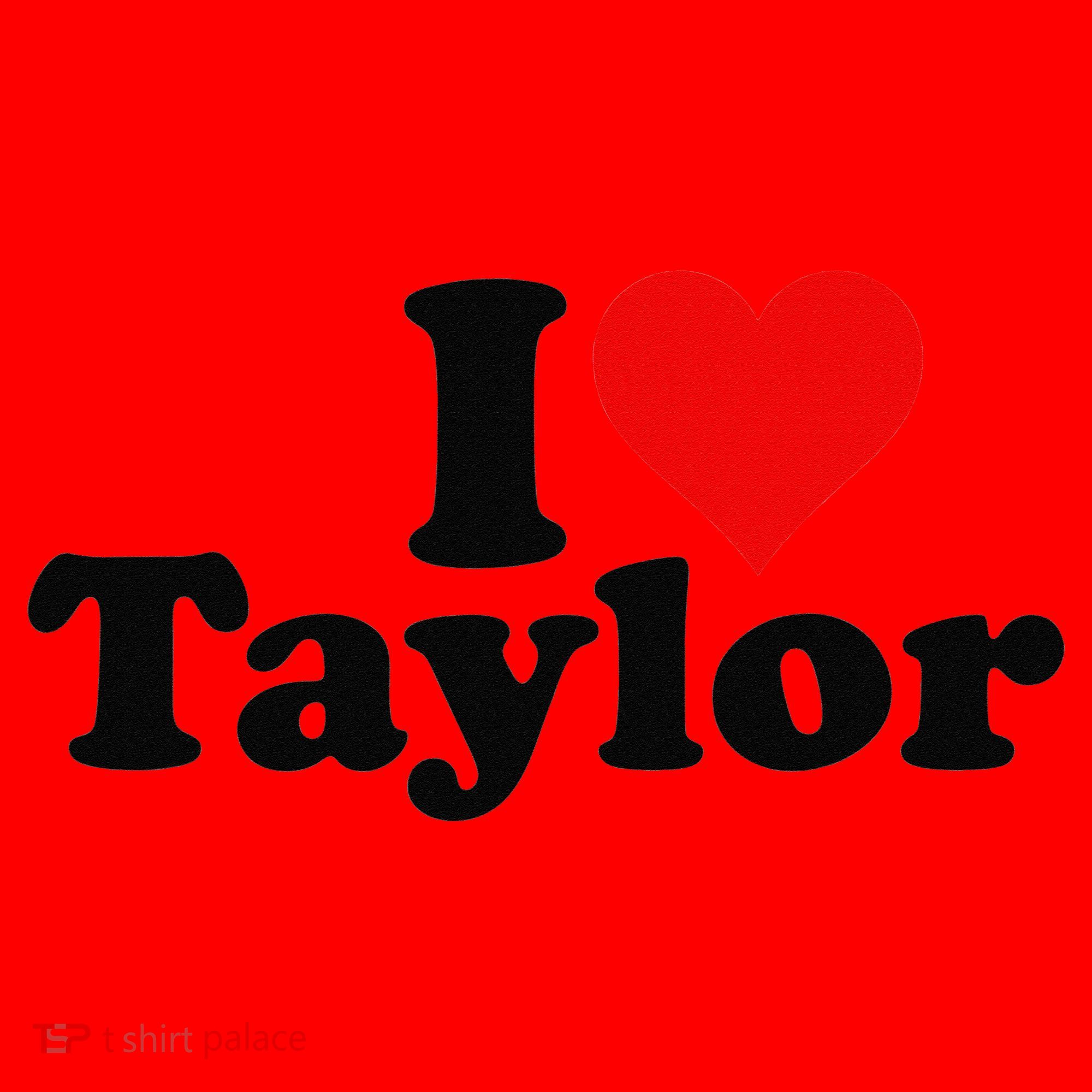 I HEART LOVE TAYLOR Santa Hat