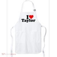 I HEART LOVE TAYLOR Apron thumb 0
