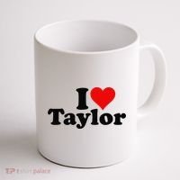 I HEART LOVE TAYLOR Coffee Mug thumb 1