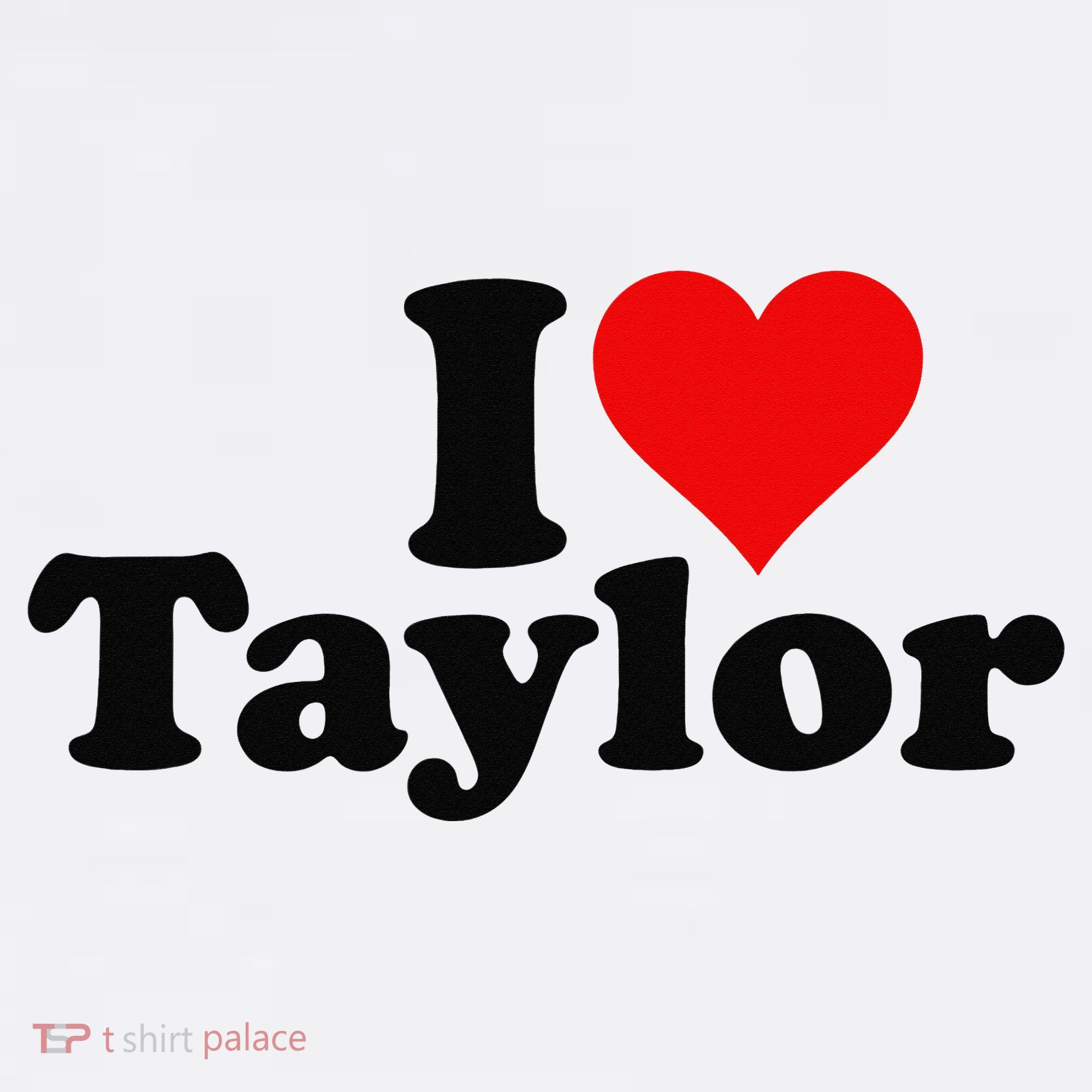 I HEART LOVE TAYLOR Mousepad
