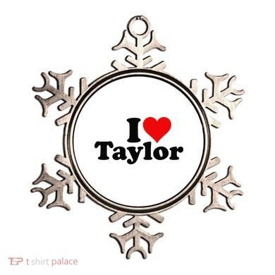 I HEART LOVE TAYLOR Ornament