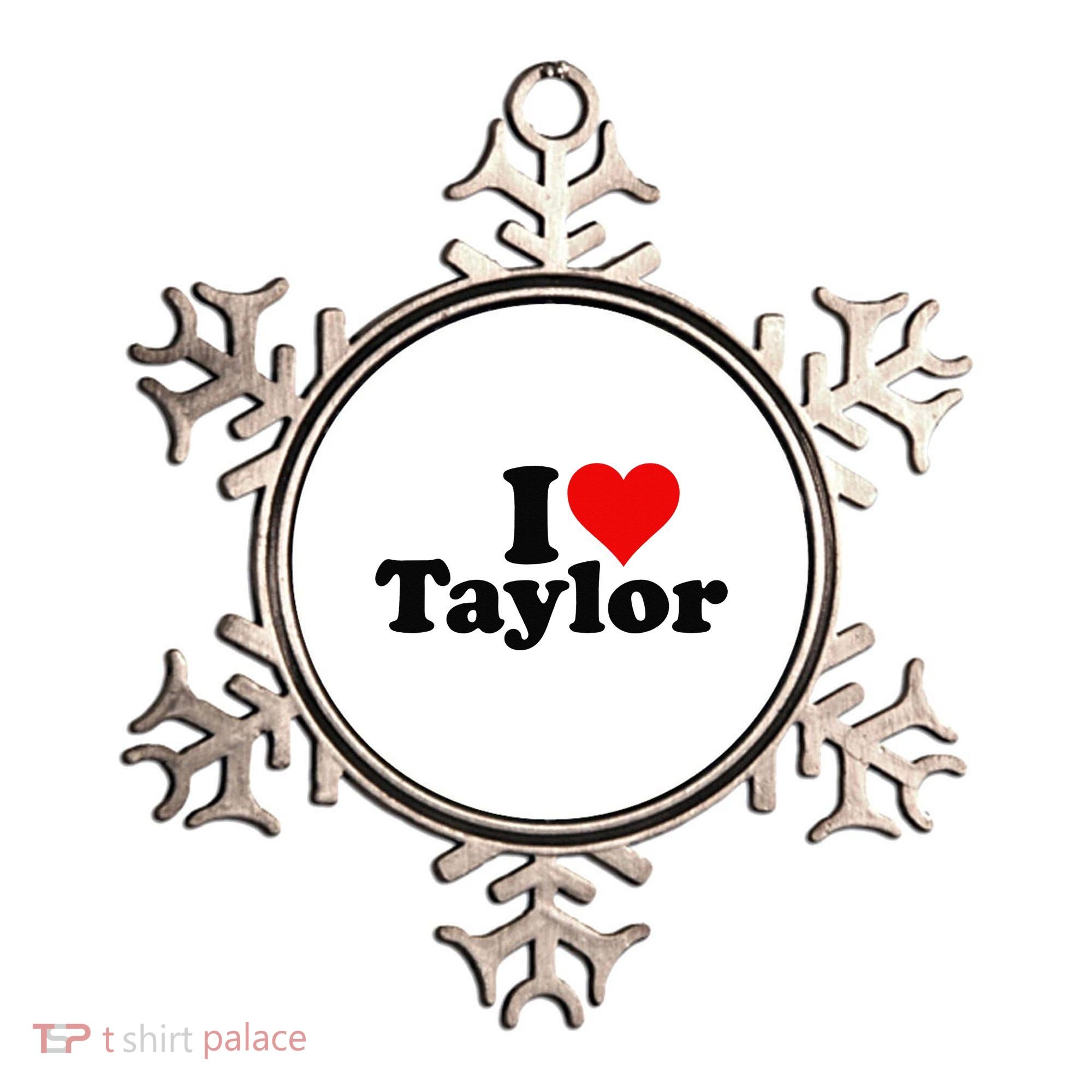 I HEART LOVE TAYLOR Ornament