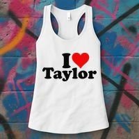 I HEART LOVE TAYLOR Women's Tank Top thumb 3