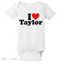 I HEART LOVE TAYLOR Baby Bodysuit thumb 0