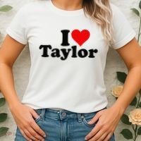 I HEART LOVE TAYLOR Women's T-Shirt thumb 2