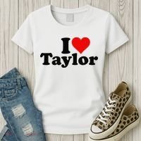 I HEART LOVE TAYLOR Women's T-Shirt thumb 3
