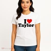 I HEART LOVE TAYLOR Women's T-Shirt thumb 4