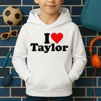 I HEART LOVE TAYLOR Kids Hoodie thumb 2