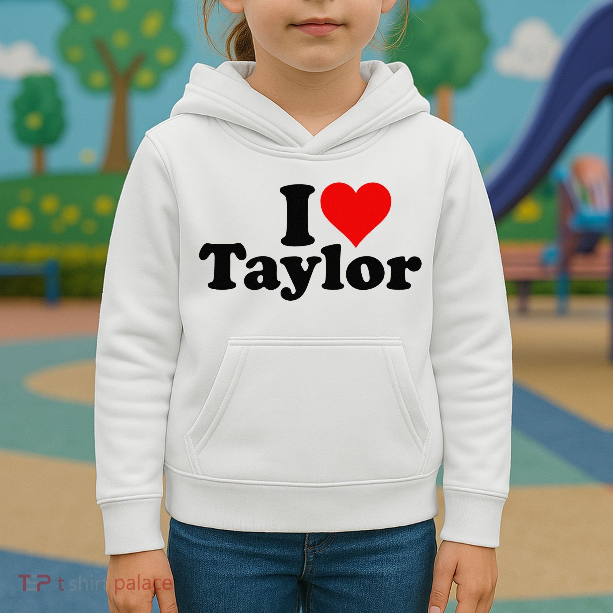 I HEART LOVE TAYLOR Kids Hoodie