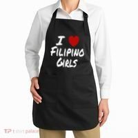 I Heart (Love) Filipino Attraction Asian Preference Apron thumb 2