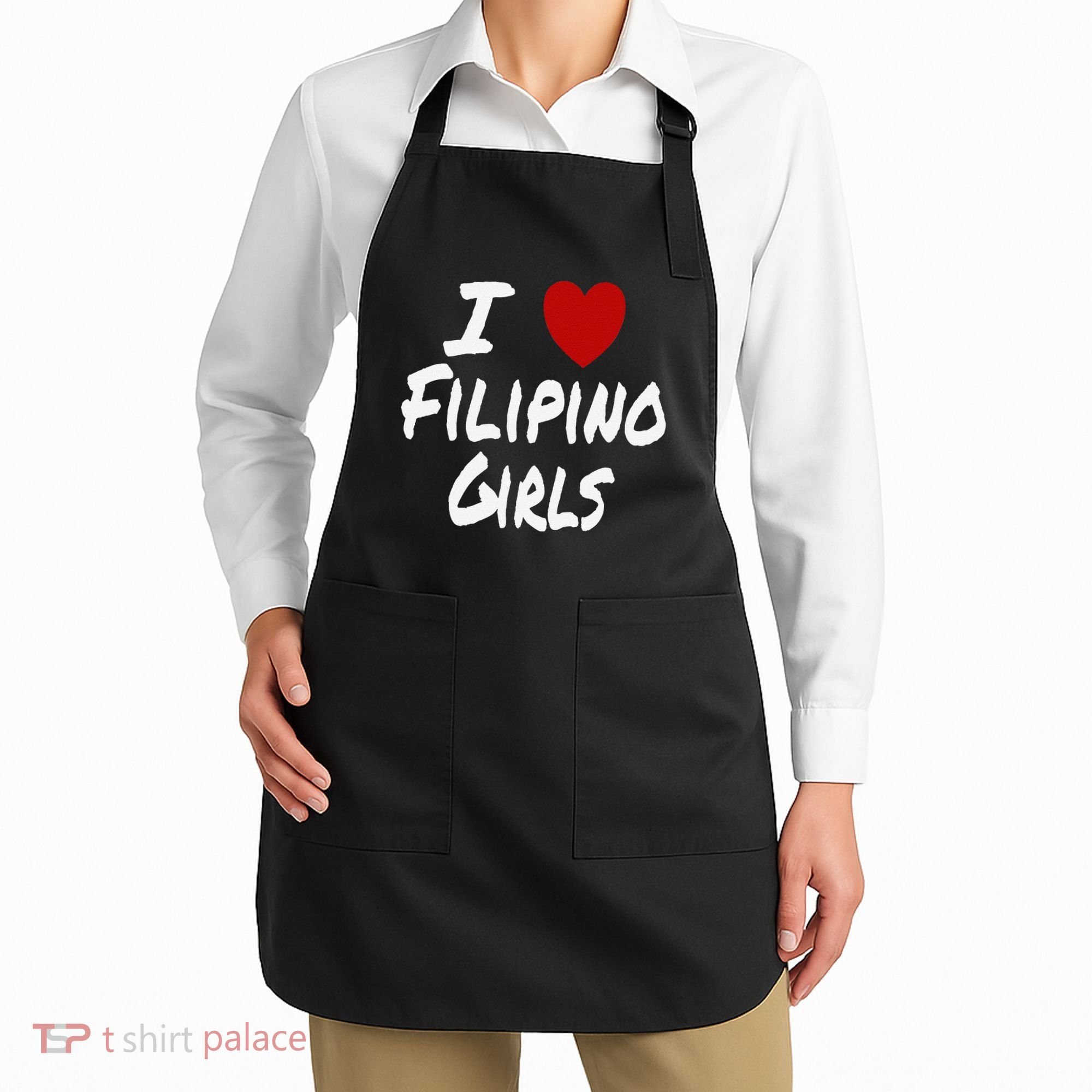 I Heart (Love) Filipino Attraction Asian Preference Apron