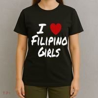 I Heart (Love) Filipino Attraction Asian Preference T-Shirt thumb 4