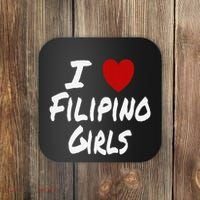 I Heart (Love) Filipino Attraction Asian Preference Coaster thumb 0