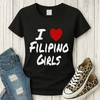 I Heart (Love) Filipino Attraction Asian Preference Women's T-Shirt thumb 3