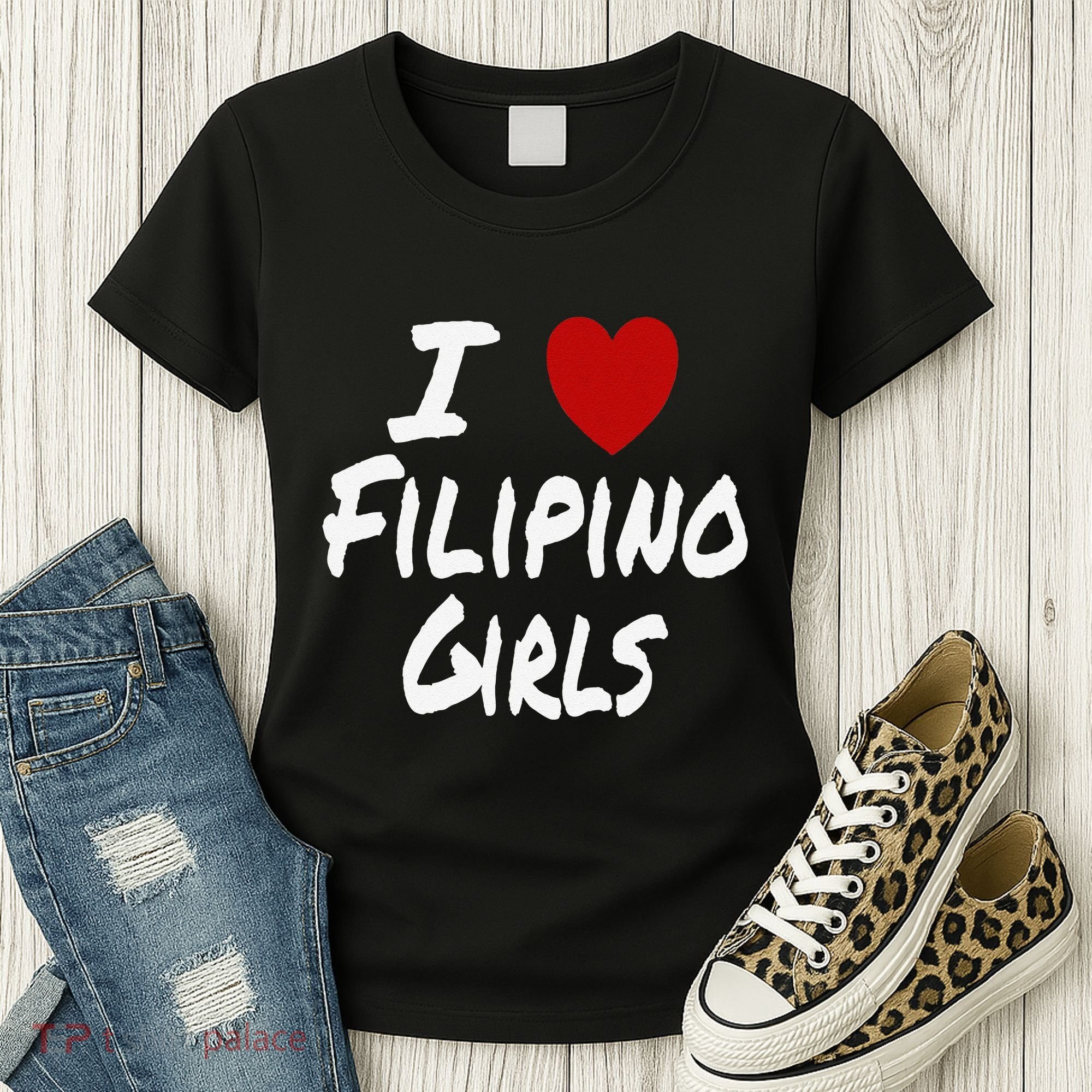 I Heart (Love) Filipino Attraction Asian Preference Women's T-Shirt