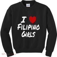 I Heart (Love) Filipino Attraction Asian Preference Kids Sweatshirt thumb 0