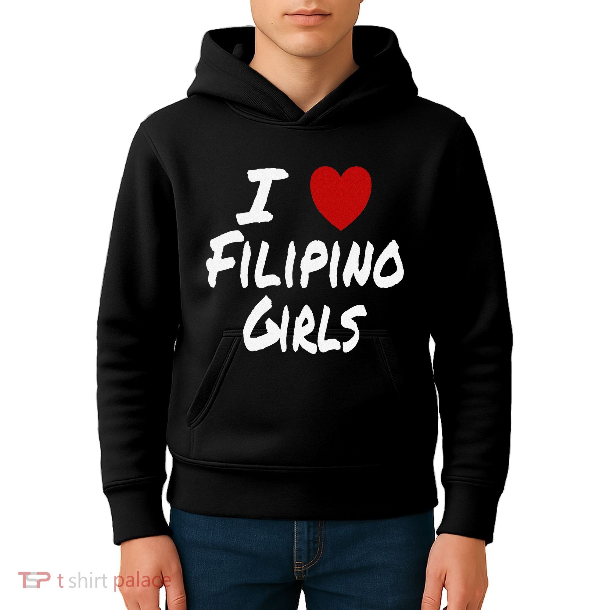 I Heart (Love) Filipino Attraction Asian Preference Kids Hoodie