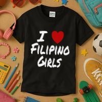 I Heart (Love) Filipino Attraction Asian Preference Kids T-Shirt thumb 3