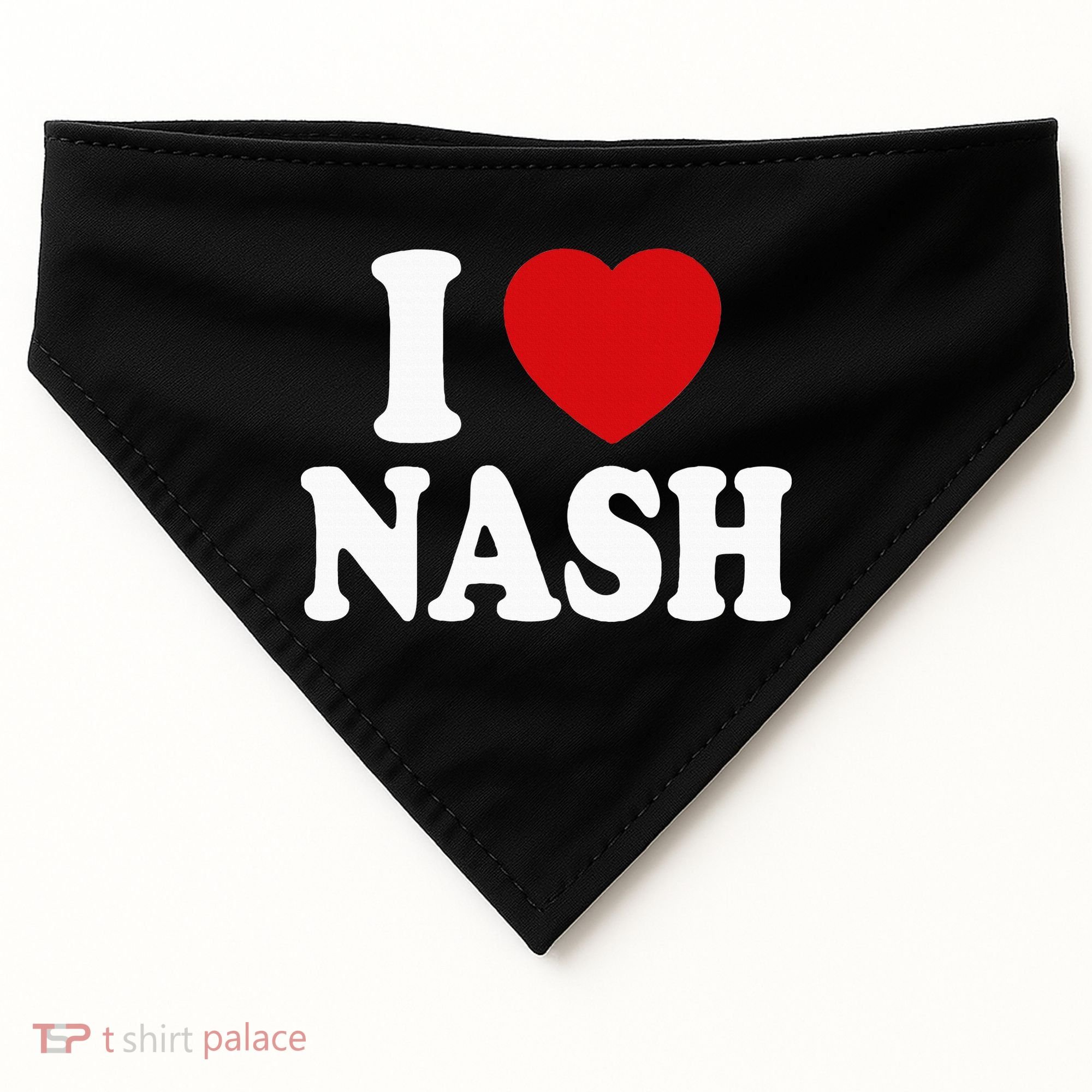 I Heart Love Nash USA-Made Doggie Bandana