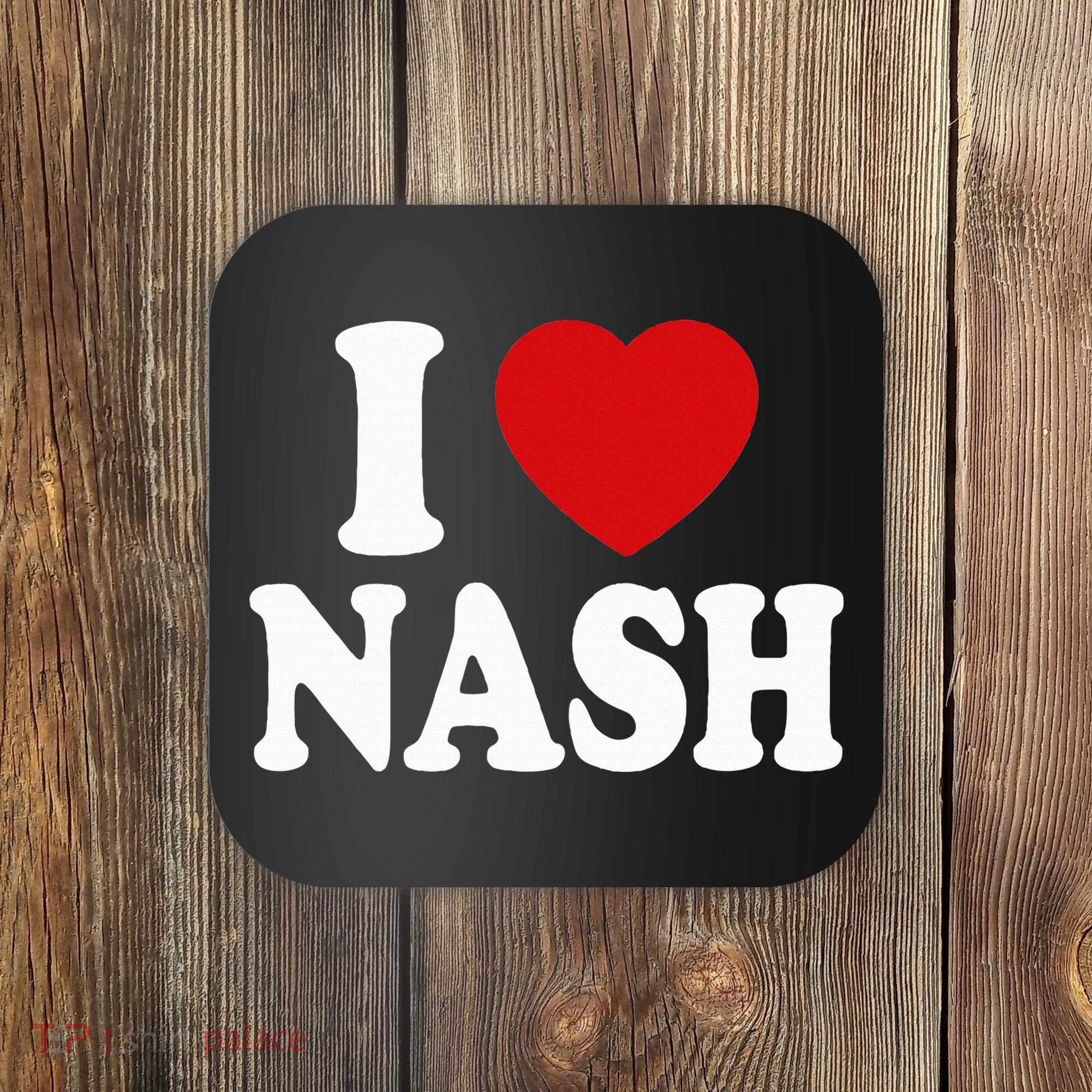I Heart Love Nash Coaster