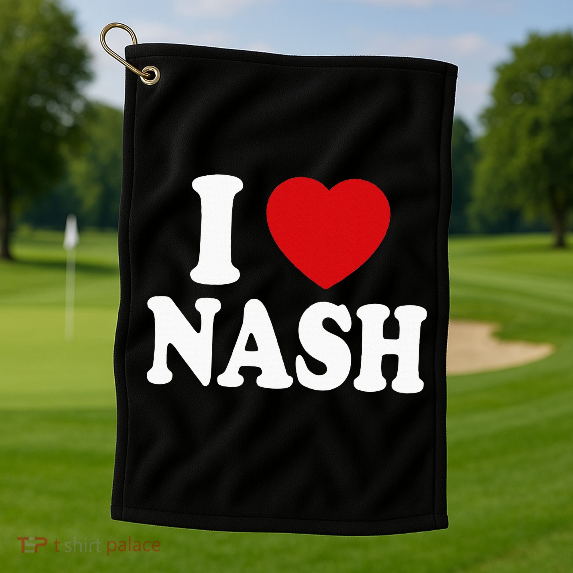 I Heart Love Nash Golf Towel