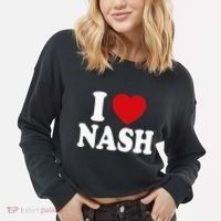 I Heart Love Nash Cropped Pullover Crew thumb 2