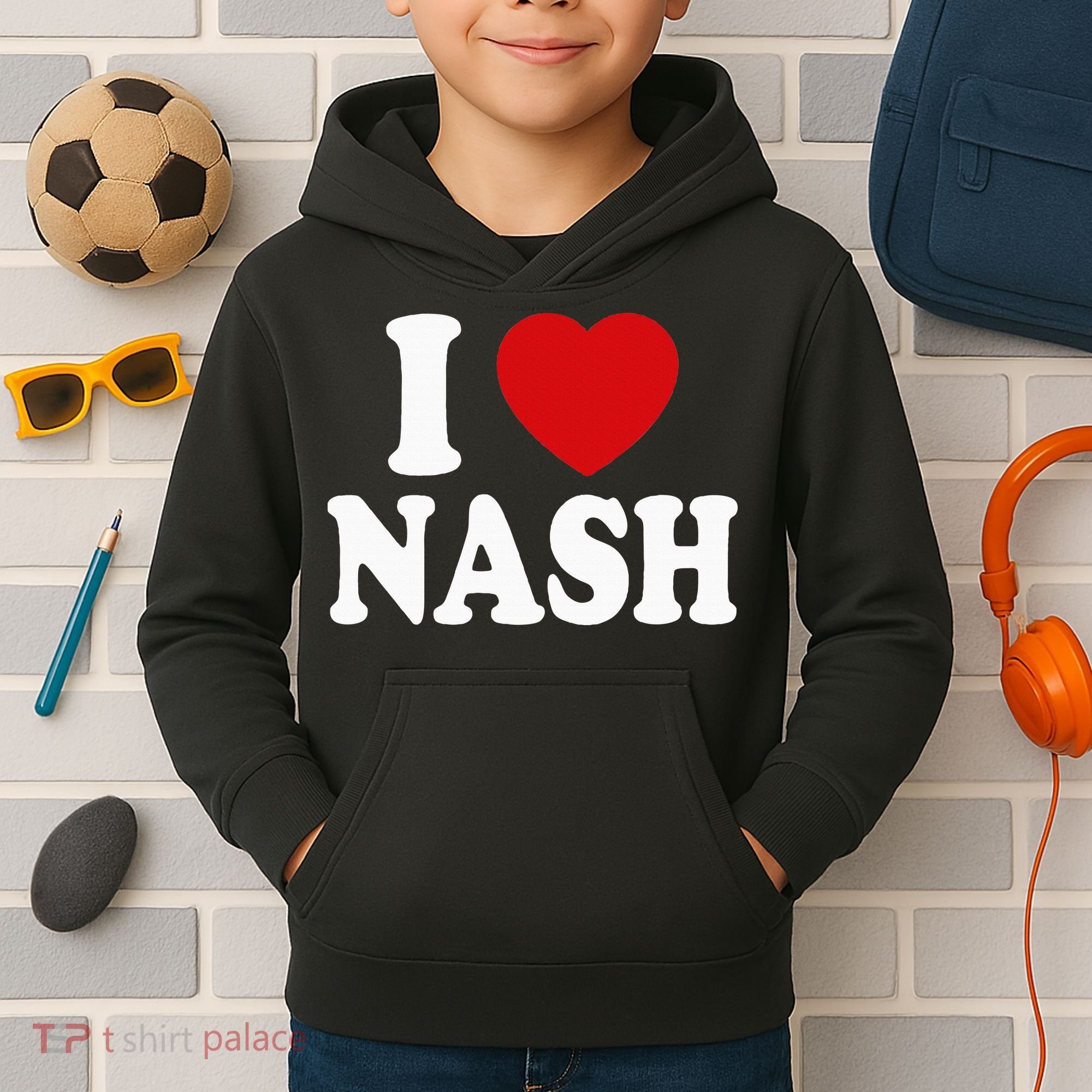 I Heart Love Nash Kids Hoodie